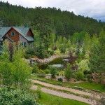 The Dunns’ home is nestled in a lush Rocky Mountain valley.