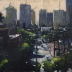 Katie Dobson Cundiff, View from Church Hill, oil, 16 x 20.