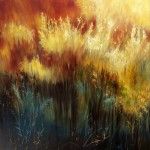 Jan Wagstaff, Canyon Heat, oil, 36 x 36.