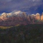Curt Walters, First Touch of Winter, oil, 28 x 54.