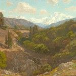 William Wendt, Sunny Slopes, 1912, oil, 40 x 50. Peter and Gail Ochs Collection.