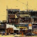 Robert Spooner, Yellow Jacket, oil, 49 x 40.