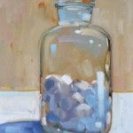 Samantha Buller, Cottonballs, oil, 11 x 14.