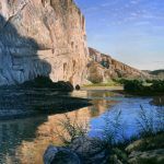 David Caton, Boquillas Canyon, Big Bend, oil, 48 x 48.