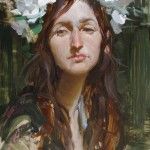 Josh Clare, Flowers, oil, 12 x 16.