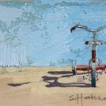 Stephanie Hartshorn, Mini Trike, oil, 5 x 7.