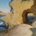 Josh Clare, Keyhole Rock, oil, 24 x 30.