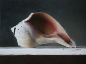Conch Shell, oil, 9 x 12. 