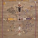 Navajo sandpainting rug, 81 x 96. Estimate: $20,000-$30,000.