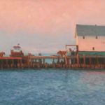Kathleen Kalinowski, Dock - Early Morning, oil, 12 x 16.