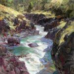 Thomas Kitts, Glacial Milk – Klickitat River, oil.